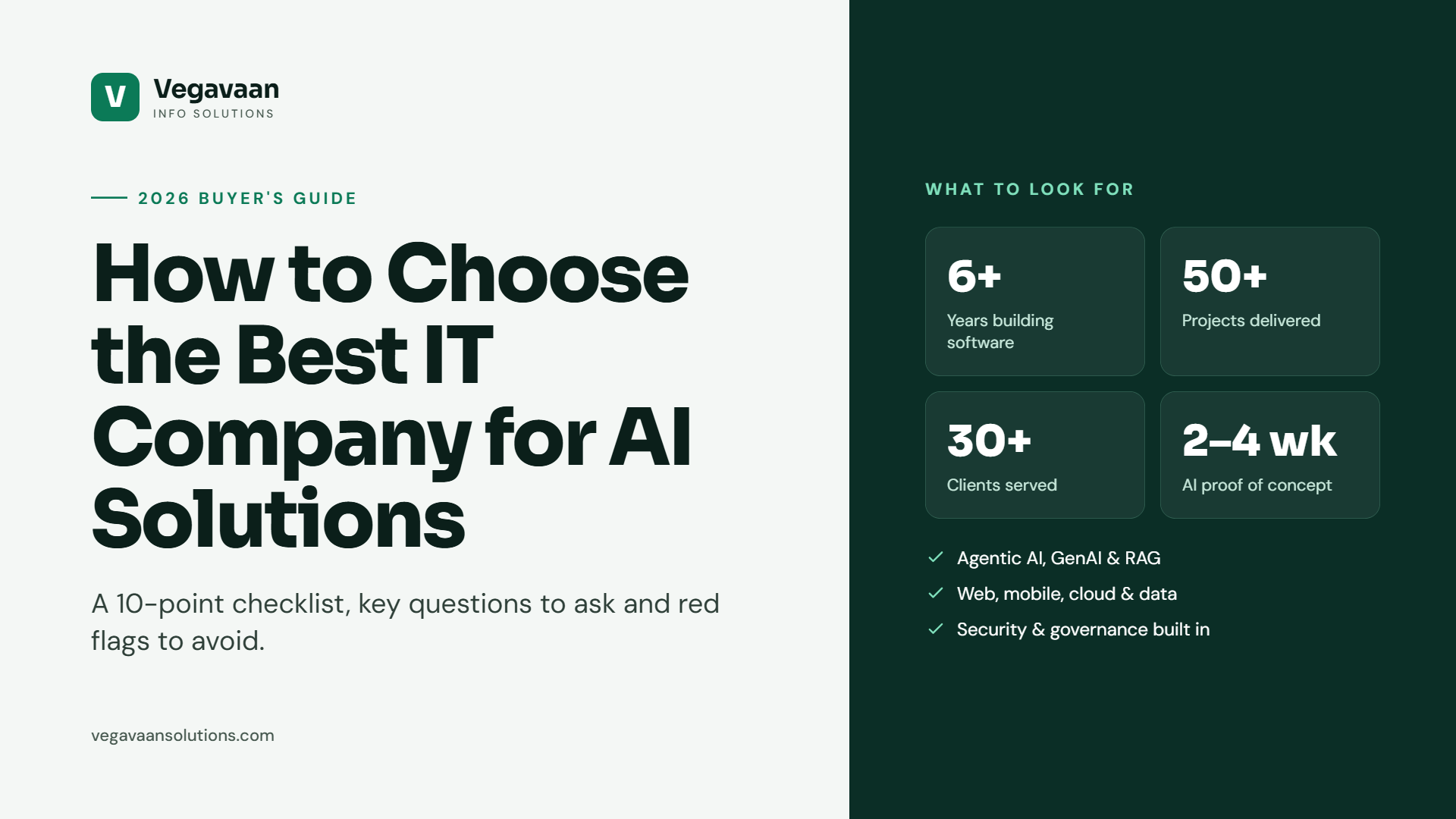 How to Choose the Best IT Company for AI Solutions in India (2026 Guide)